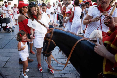 Recorrido del 6 de julio de 2018 de la Comparsa de Gigantes y Cabezudos de Pamplona