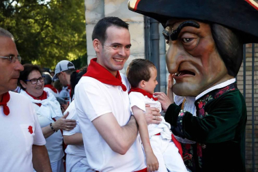 Recorrido del 6 de julio de 2018 de la Comparsa de Gigantes y Cabezudos de Pamplona