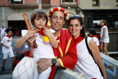 Recorrido del 6 de julio de 2018 de la Comparsa de Gigantes y Cabezudos de Pamplona