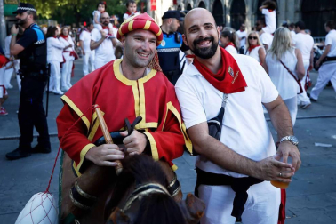 Recorrido del 6 de julio de 2018 de la Comparsa de Gigantes y Cabezudos de Pamplona
