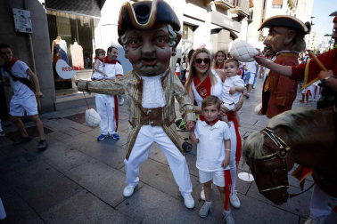 Recorrido del 6 de julio de 2018 de la Comparsa de Gigantes y Cabezudos de Pamplona