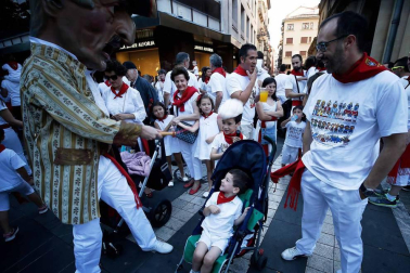 Recorrido del 6 de julio de 2018 de la Comparsa de Gigantes y Cabezudos de Pamplona