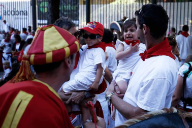 Recorrido del 6 de julio de 2018 de la Comparsa de Gigantes y Cabezudos de Pamplona