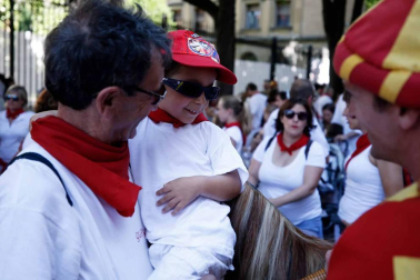 Recorrido del 6 de julio de 2018 de la Comparsa de Gigantes y Cabezudos de Pamplona