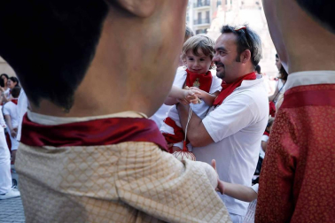 Recorrido del 6 de julio de 2018 de la Comparsa de Gigantes y Cabezudos de Pamplona