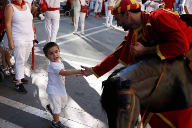Recorrido del 6 de julio de 2018 de la Comparsa de Gigantes y Cabezudos de Pamplona
