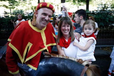 Recorrido del 6 de julio de 2018 de la Comparsa de Gigantes y Cabezudos de Pamplona