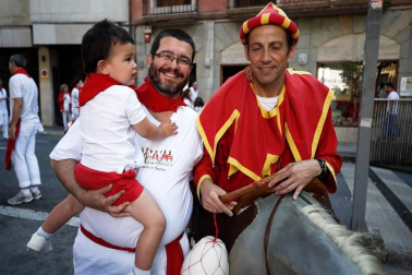 Recorrido del 6 de julio de 2018 de la Comparsa de Gigantes y Cabezudos de Pamplona