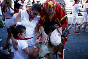 Recorrido del 6 de julio de 2018 de la Comparsa de Gigantes y Cabezudos de Pamplona
