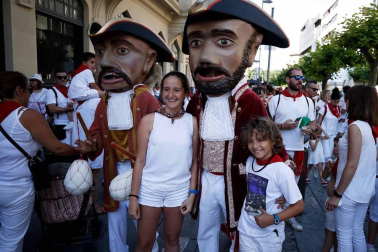Recorrido del 6 de julio de 2018 de la Comparsa de Gigantes y Cabezudos de Pamplona