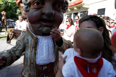 Recorrido del 6 de julio de 2018 de la Comparsa de Gigantes y Cabezudos de Pamplona