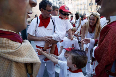 Recorrido del 6 de julio de 2018 de la Comparsa de Gigantes y Cabezudos de Pamplona