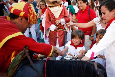 Recorrido del 6 de julio de 2018 de la Comparsa de Gigantes y Cabezudos de Pamplona