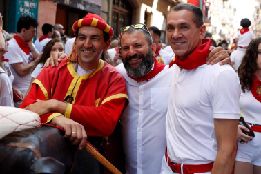 Salida de los gigantes y cabezudos de Pamplona, 7 de julio de San Fermín 2018