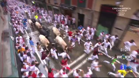 Un mozo atrapado bajo las pezuñas de los Escolar
