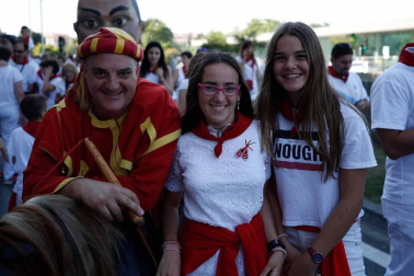 Salida de los gigantes y cabezudos de Pamplona, 9 de julio de San Fermín 2018