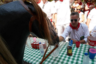 Salida de los gigantes y cabezudos de Pamplona, 10 de julio de San Fermín 2018