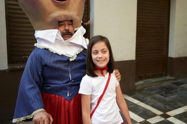 Salida de los gigantes y cabezudos de Pamplona, 10 de julio de San Fermín 2018