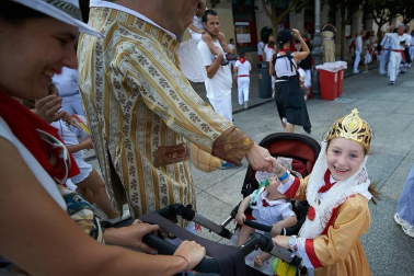 Salida de los gigantes y cabezudos de Pamplona, 10 de julio de San Fermín 2018