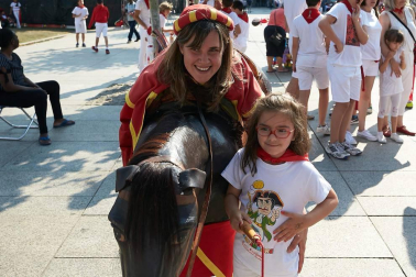 Salida de los gigantes y cabezudos de Pamplona, 10 de julio de San Fermín 2018