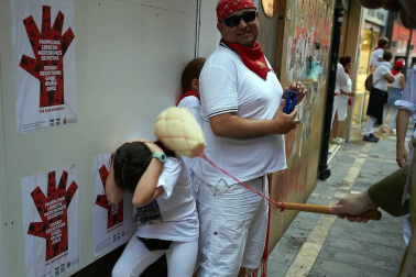 Salida de los gigantes y cabezudos de Pamplona, 10 de julio de San Fermín 2018