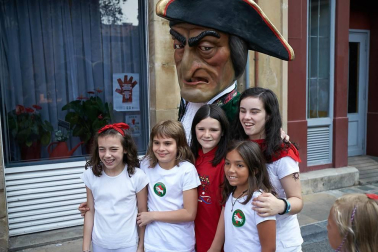 Salida de los gigantes y cabezudos de Pamplona, 10 de julio de San Fermín 2018