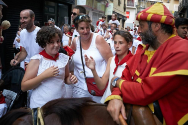 Salida de los gigantes y cabezudos de Pamplona, 10 de julio de San Fermín 2018