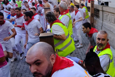 El equipo médico de urgencias de Atención Primaria del Servicio Navarro de Salud lleva 15 años cubriendo el encierro