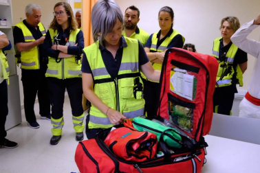 El equipo médico de urgencias de Atención Primaria del Servicio Navarro de Salud lleva 15 años cubriendo el encierro