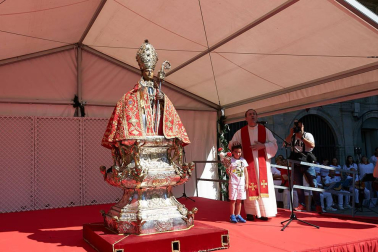 Salida de los gigantes y cabezudos de Pamplona, 10 de julio de San Fermín 2018