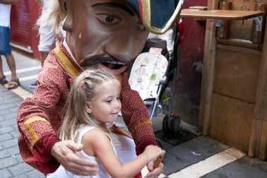 Salida de los gigantes y cabezudos de Pamplona, 10 de julio de San Fermín 2018