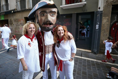 Salida de los gigantes y cabezudos de Pamplona, 10 de julio de San Fermín 2018