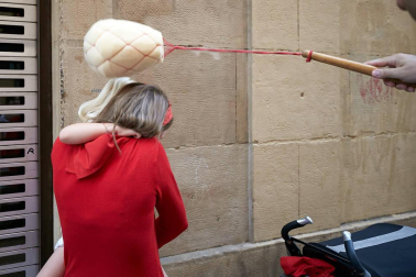 Salida de los gigantes y cabezudos de Pamplona, 10 de julio de San Fermín 2018