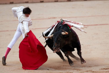 Faena de los toros de la ganadería de Núñez del Cuvillo para los diestros Antonio Ferrera, Roca Rey y Ginés Marín
