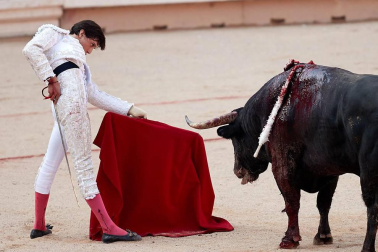 Faena de los toros de la ganadería de Núñez del Cuvillo para los diestros Antonio Ferrera, Roca Rey y Ginés Marín