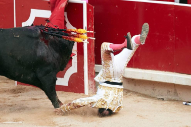 Faena de los toros de la ganadería de Victoriano del Río Cortés para los diestros Pepín Liria, Julián López 'El Juli' y Ginés Marín