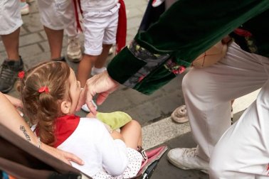 Salida de los gigantes y cabezudos de Pamplona, 12 de julio de San Fermín 2018
