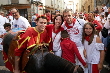Salida de los gigantes y cabezudos de Pamplona, 12 de julio de San Fermín 2018