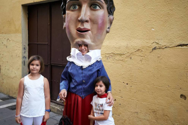 Salida de los gigantes y cabezudos de Pamplona, 12 de julio de San Fermín 2018