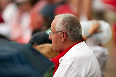 Público asistente a la Plaza de Toros de Pamplona durante la cuarta corrida de la Feria del Toro 2018.