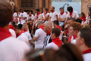 Imágenes del séptimo encierro de los Sanfermines de 2018, con toros de la ganadería Jandilla.