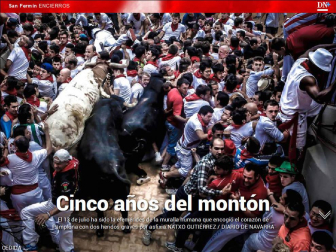 Además, quinto aniversario del montón del encierro.