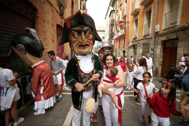 Fotos de los gigantes y cabezudos de Pamplona, 13 de julio de San Fermín 2018