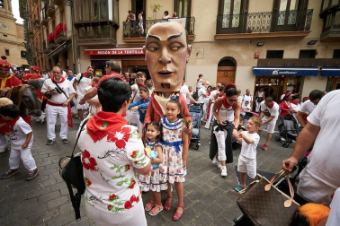 Fotos de los gigantes y cabezudos de Pamplona, 13 de julio de San Fermín 2018