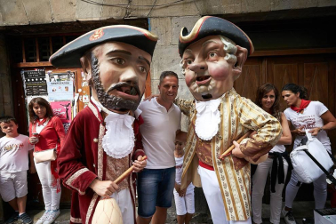 Fotos de los gigantes y cabezudos de Pamplona, 13 de julio de San Fermín 2018