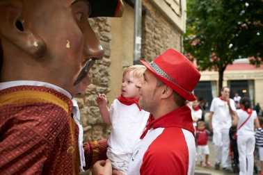 Fotos de los gigantes y cabezudos de Pamplona, 13 de julio de San Fermín 2018