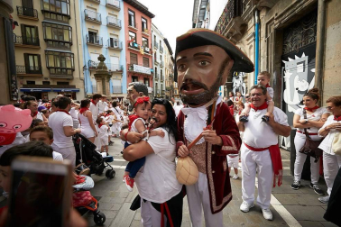 Fotos de los gigantes y cabezudos de Pamplona, 13 de julio de San Fermín 2018