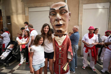 Fotos de los gigantes y cabezudos de Pamplona, 13 de julio de San Fermín 2018