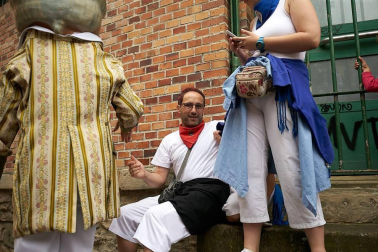 Fotos de los gigantes y cabezudos de Pamplona, 13 de julio de San Fermín 2018