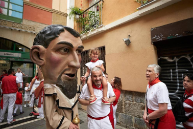 Fotos de los gigantes y cabezudos de Pamplona, 13 de julio de San Fermín 2018